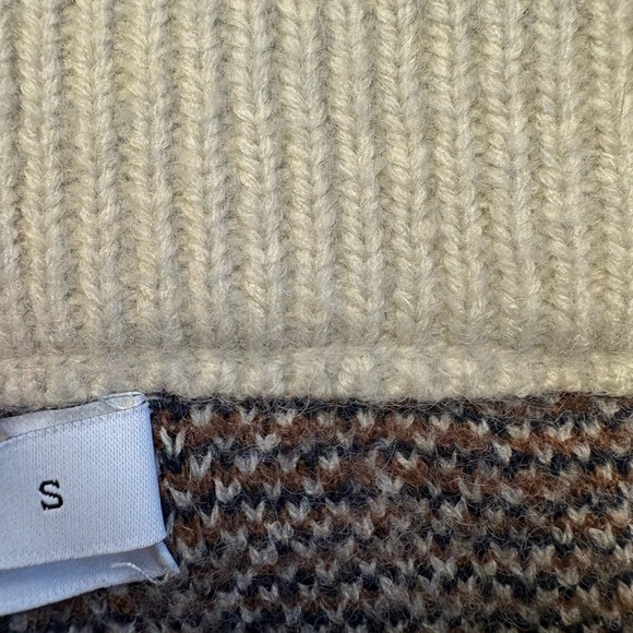 En Saison elastic waist mini sweater skirt w plaid detailing women's size Small - Picture 5 of 8